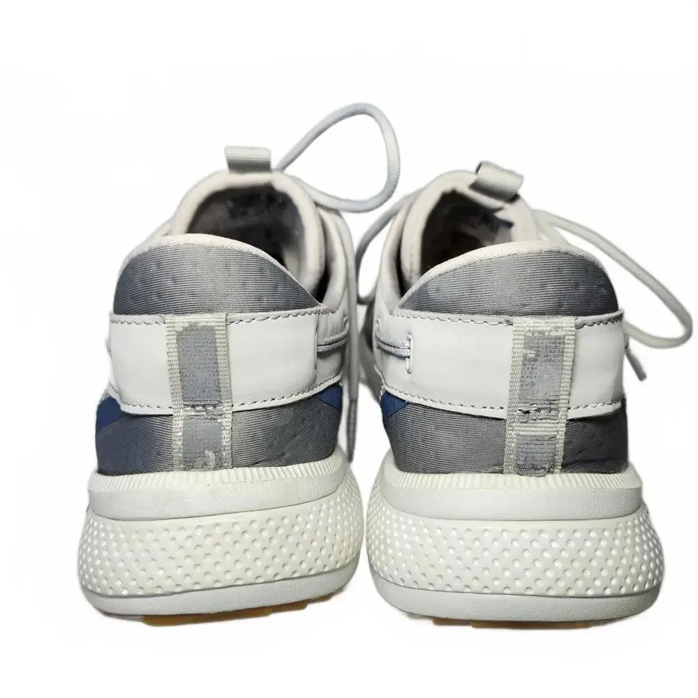 Sperry Mens 7 Seas 3-Eye Mesh Boat Shoes Gray Casual Size 12